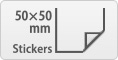 Square size stickers